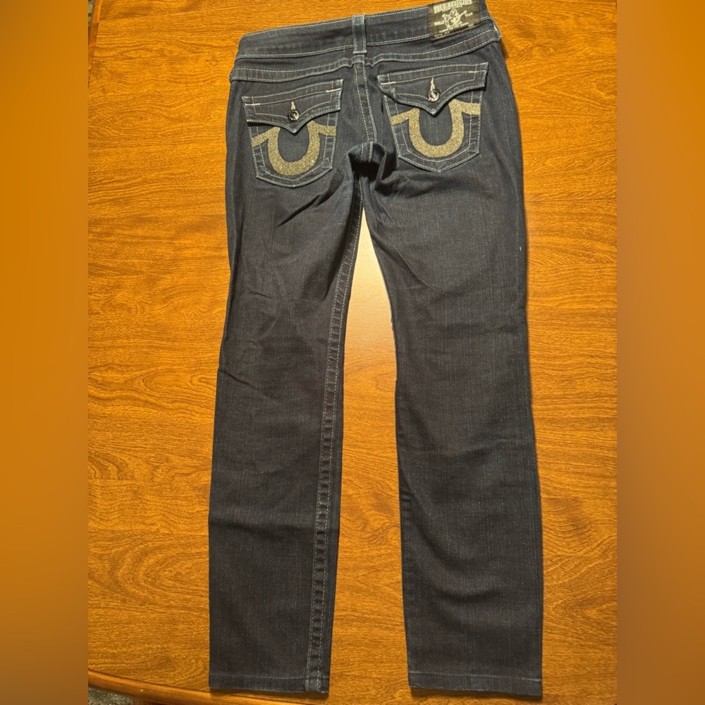 True Religion Women's Dark Blue Straight Leg Jeans - Picture 9 of 12